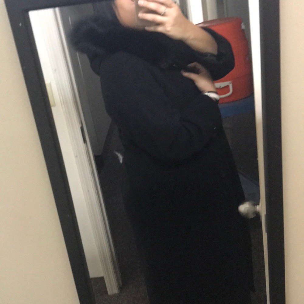 Black trench coat